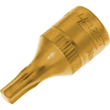 HAZET Screwdriver socket TORX® - square hollow 6.3 mm (1/4 inch) - inside TORX® profile - T25 mm 8502-T25