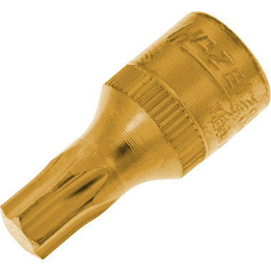 HAZET Screwdriver socket TORX® - square hollow 6.3 mm (1/4 inch) - inside TORX® profile - T40 mm 8502-T40