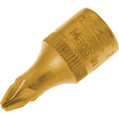 HAZET Screwdriver socket - square hollow 6.3 mm (1/4 inch) - Pozidriv profile PZ - PZ2 mm 8507-PZ2