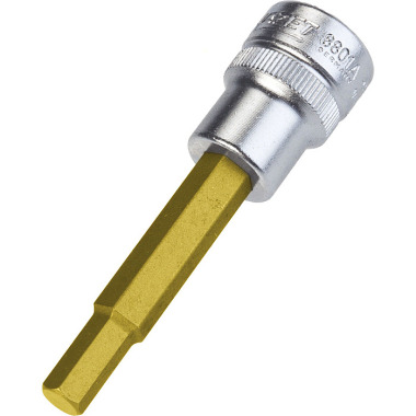 HAZET Screwdriver socket - square hollow 10 mm (3/8 inch) - hexagon socket profile - 1/4 mm 8801A-1/4