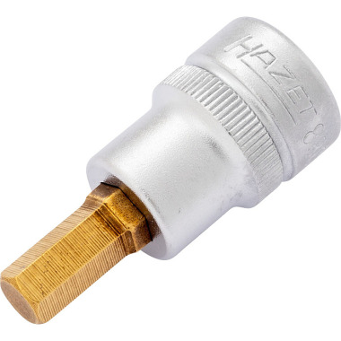 HAZET Screwdriver socket - hollow square 10 mm (3/8 inch) - hexagon socket profile - 7 mm 8801K-7