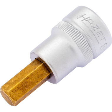 HAZET Screwdriver socket - hollow square 10 mm (3/8 inch) - hexagon socket profile - 8 mm 8801K-8