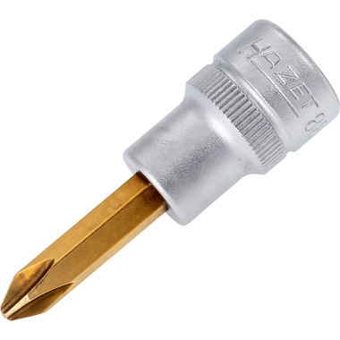 HAZET Screwdriver socket - square hollow 10 mm (3/8 inch) - Phillips profile PH - PH2 mm 8806-PH2