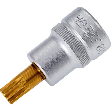 HAZET Screwdriver socket - square hollow 10 mm (3/8 inch) - internal multi-tooth profile XZN - M8 mm 8808-8