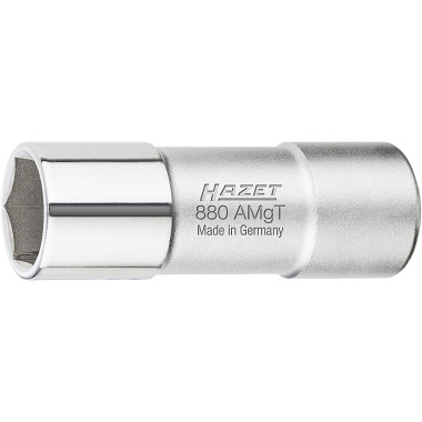 HAZET Spark plug socket - hollow square 10 mm (3/8 inch) - external hexagon profile - 16 5/8 mm 880AMGT