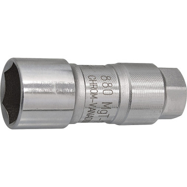 HAZET Spark plug socket - square 10 mm (3/8 inch) - external hexagon profile - 18 mm 880MGT-18