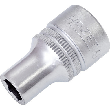 HAZET Socket wrench insert (hexagon) - square 12.5 mm (1/2 inch) - external hexagon traction profile - 9 mm 900-9