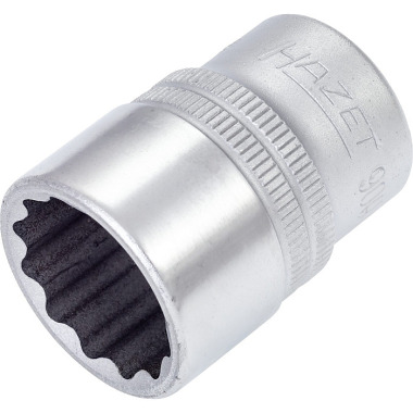 HAZET Socket wrench insert (double hexagon) - square 12.5 mm (1/2 inch) - outside double hexagon traction profile - 25/32? 900AZ-25/32