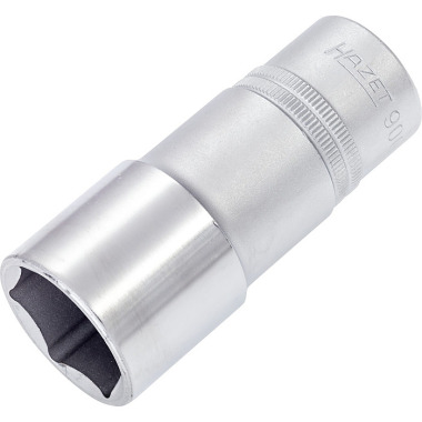 HAZET Socket wrench insert (hexagon) - square 12.5 mm (1/2 inch) - external hexagon traction profile - 27 mm 900LG-27