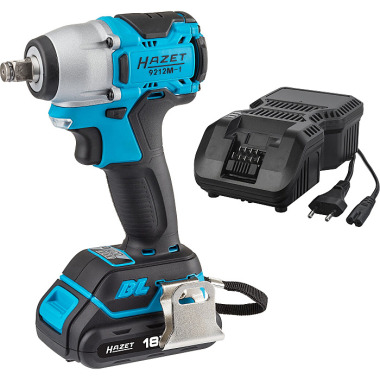 HAZET Mini cordless impact wrench set 18 V - Maximum loosening torque: 270 Nm - Square 12.5 mm (1/2 inch) - Number of tools: 3 9212M-1