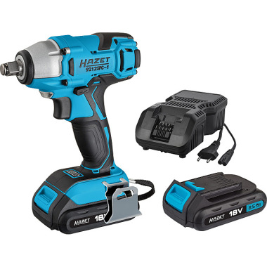 HAZET Cordless impact wrench set 18 V - Maximum loosening torque: 260 Nm - Square 12.5 mm (1/2 inch) - Number of tools: 4 9212SPC-1/4