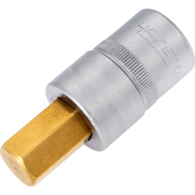 HAZET Screwdriver socket - square 12.5 mm (1/2 inch) - hexagon socket profile - 14 mm 986-14