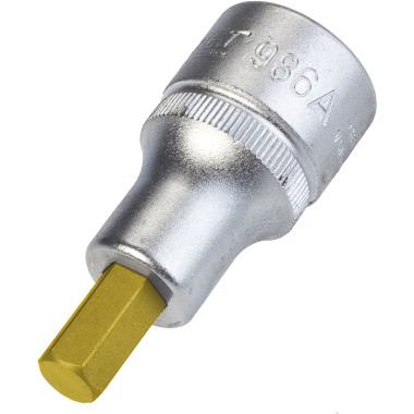 HAZET Screwdriver socket - square 12.5 mm (1/2 inch) - hexagon socket profile - 5?16? 986A-5/16