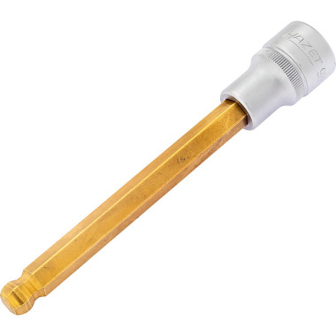 HAZET Screwdriver socket - square 12.5 mm (1/2 inch) - hexagon socket profile - 10 mm 986KK-10