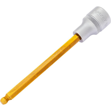 HAZET Screwdriver socket - square 12.5 mm (1/2 inch) - hexagon socket profile - 7 mm 986KK-7