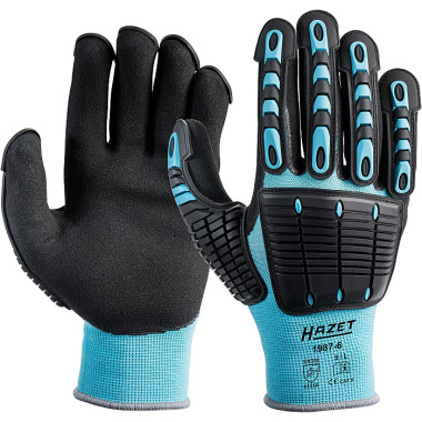 HAZET Work gloves with protectors 1987-6