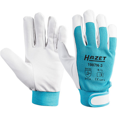 HAZET Work gloves - leather 1987N-3