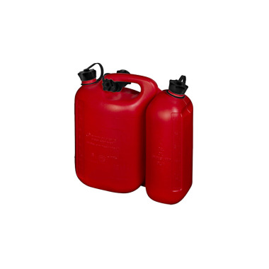 Hünersdorff Doppelkanister ECO 5,5+3 L, HD-PE,rot, mit UN-Zulassung, Zubehör schwarz 825000