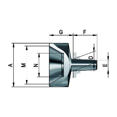 RÖHM Interchangeable inserts for live centering points, size 106, A 070709