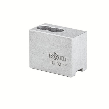 RÖHM Top jaws, size 160, 2-jaw set, hardenable, serration 90° 133147