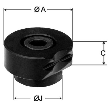 RÖHM Pivoting claw inserts, size 160, for carrier jaws 166216