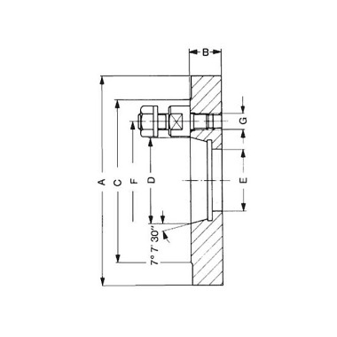 RÖHM Short taper flange, outside Ø 125, short taper 4, ISO 702-3 319651