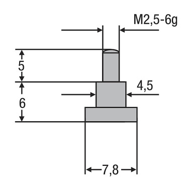 Helios-Preisser Messeinsatz M2, 5mm Teller ø 7,8 mm 0710194