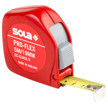 SOLA Rollmeter (13 mm) Pro-Flex  PF 3 m - SB, EG-Klasse 2, VE 6 Stk. 50014234