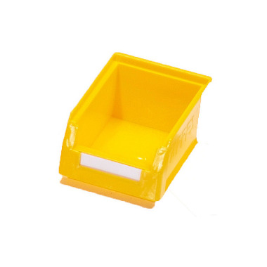 KAPPES ®RasterPlan storage box size 7 With suspension strip for ®RasterPlan slotted panels yellow L 160 mm x W 105 mm x H 75 mm 6005.00.0552