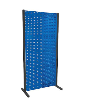 KAPPES ®RasterPlan partition wall single bay L1000 mm H2000 mm RAL 5010. with 1 ®RasterPlan perforated panel 1 ®RasterPlan slotted panel... 7240.00.0321