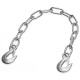 fetra Anti-slip protection for dump trucks/self-tippers link chain with 2 snap hooks 4707