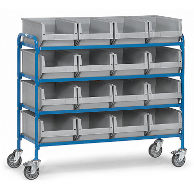 fetra Side trolley - with boxes loading area 1250 x 470 mm 32951