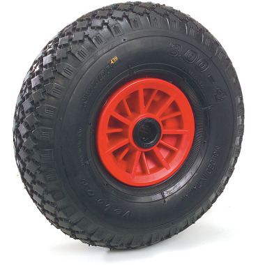 fetra PU-foamed wheel 260 x 85 mm plastic rim red, NL 75, Bo. 25 70602