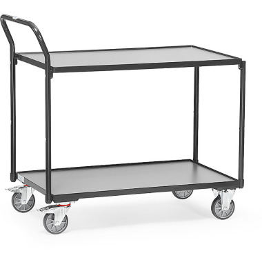 fetra Table trolley - GREY EDITION loading area 850 x 500 mm 2740/7016