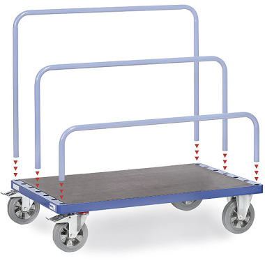 fetra Plate trolley without bracket loading area 1,200 x 800 mm -1200 kg 4463-1