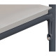 fetra Floor for shelf trolley 1000 x 700 - accessories - with 1 pair of support angles, anthracite grey E8102ETAW/7016