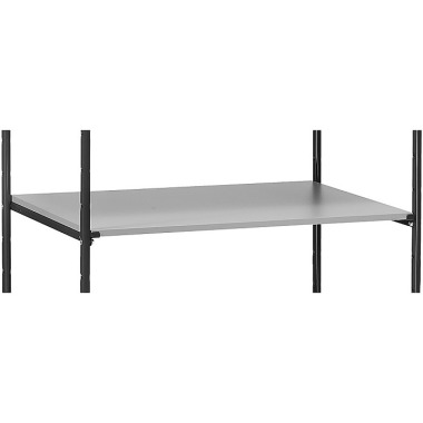 fetra Floor for shelf trolley 1200 x 800 - accessories - with 1 pair of support angles, anthracite grey E8103ETAW/7016