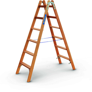 Zarges Crestastep B - wooden stepladder 2 x 6 steps 40027