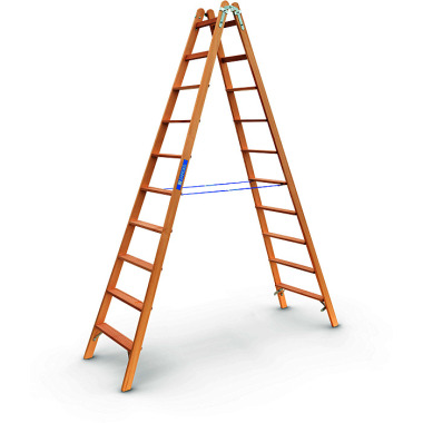 Zarges Crestastep B - wooden stepladder 2 x 10 steps 40030