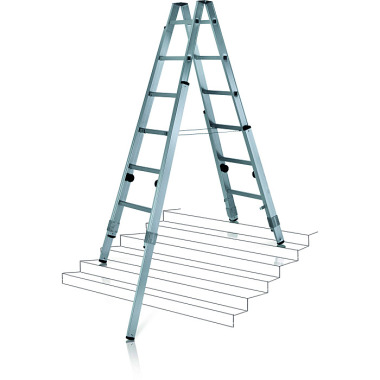 Zarges Varioflex B - LM stepladder 2 x 6 rungs 41936