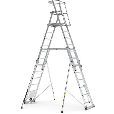 Zarges ZAP Telemaster S - ZAP telescopic platform ladder 12 rungs 41328