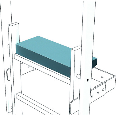 Zarges Exit step anodized aluminium 40945