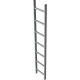 Zarges Galvanized shaft ladder 4 rungs 47321