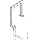 Zarges Stirrup 250 mm deep, galvanized steel 47243