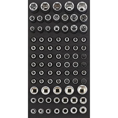 Sonic Bit socket set 3/8’’, SFS 1/3 80 pieces 208001