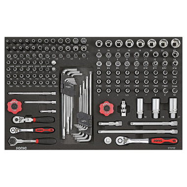 Sonic Combination set 1/7’’, & 3/8’’, SFS 157 pieces 215702