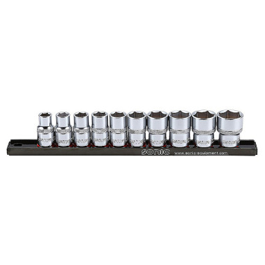 Sonic Socket set on rail 1/2’’, 10 pieces 301007