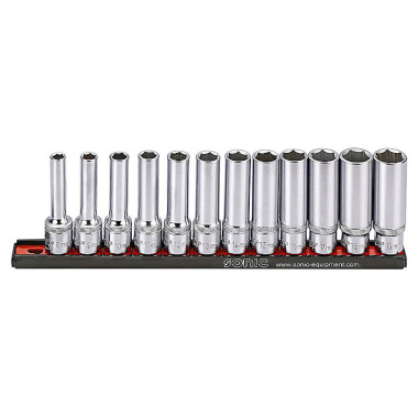 Sonic Deep socket set on rail 1/2’’, 12 pieces 301202