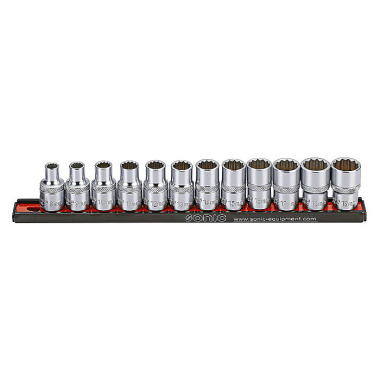 Sonic Socket 1/2’’, 12 parts set on rail 12 parts cs 301203