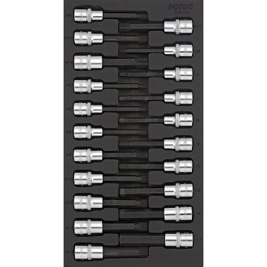 Sonic Bit socket set 1/2’’, SFS 1/3 21 pieces 302104